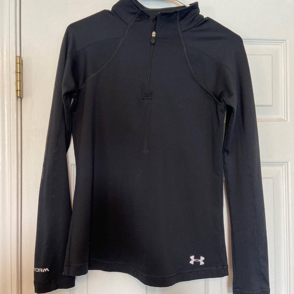 Black Under Armour Cold Gear Quarter Zip